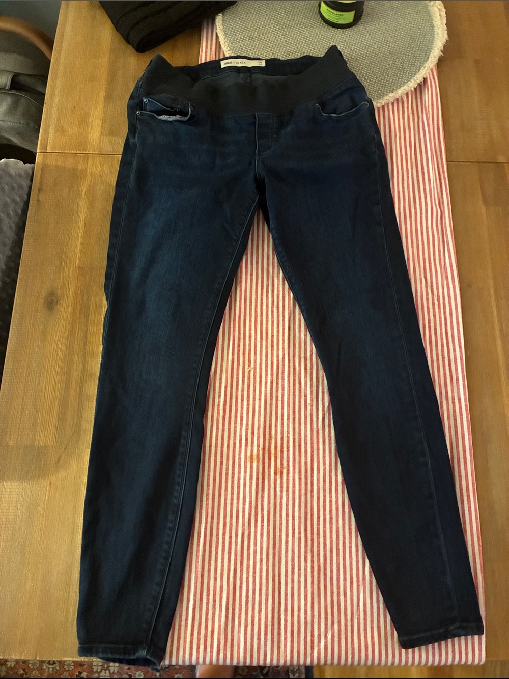 ASOS Dark Blue Skinny Maternity Jeans